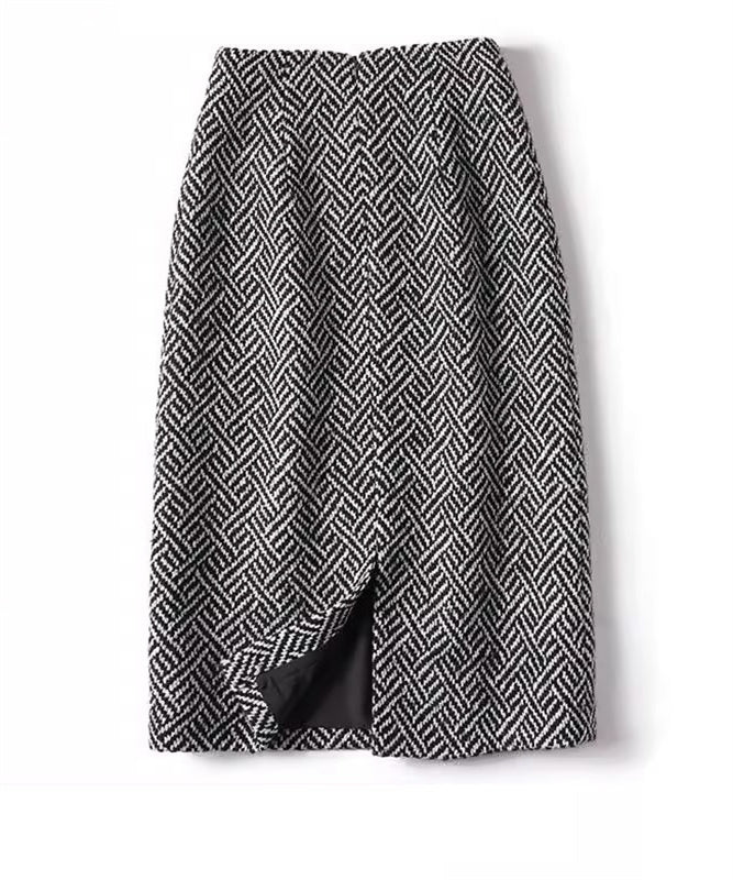 Goinluck 大人っぽい 高見え 秋冬用 ファッション スリット スカート