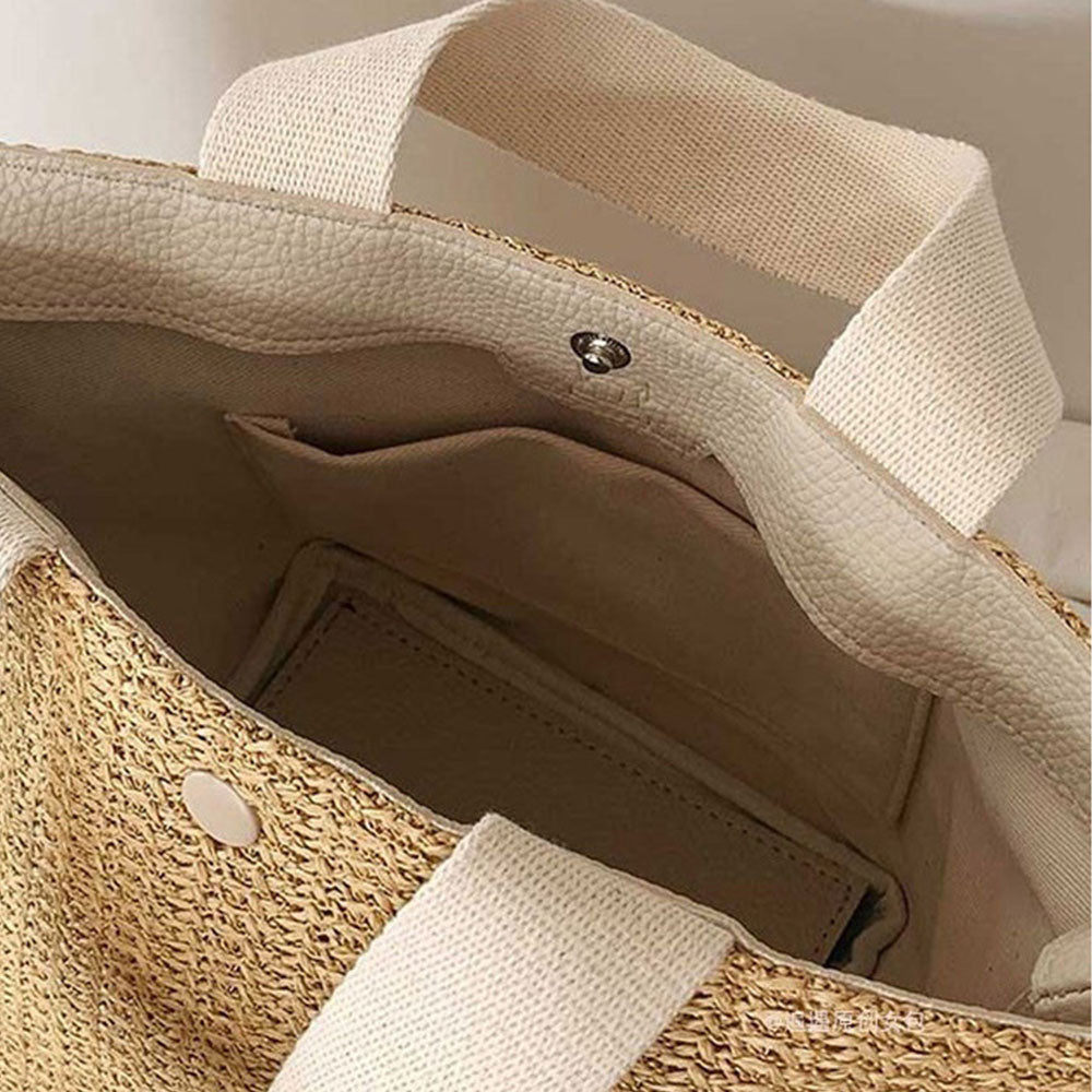 Goinluck 夏の定番 かごバッグ レディース 大容量 カジュアル 日常 ショッピング 個性的 編み ハンドバッグ