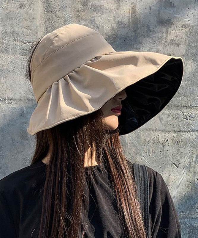Goinluckレハット つば広 サンバイザー UV 夏 紫外線 春 帽子 折りたたみ 日よけ 対策 韓国ファッション レディース シンプル 大人 おしゃれ