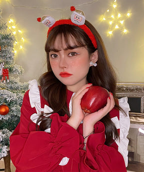 Goinluck レディース クリスマス 韓国風 おしゃれ 可愛い ファッション 着回し ヘアアクセサリー