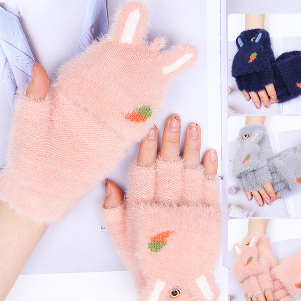 Goinluck レディース 可愛い 韓国風 森ガール やわらかい 暖かい 防寒 ファッション 着回し 手袋
