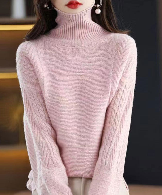 Goinluck レディース ハイネック エレガント ファッション デザイン ゆったり フリーサイズ ニット・セーター